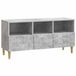 vidaXL meuble TV 102 x 34,5 x 50 cm gris béton bois d'ingénierie