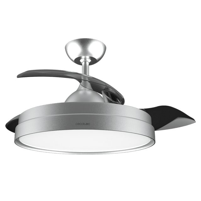 Cecotec EnergySilence Aero 4280 Invisible Steel Ceiling Fan - Stainless Steel, 106cm, 6 Speeds, with Remote and Light