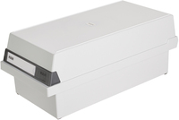 HAN A6 Card Index - Grey Plastic with Lid