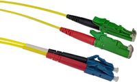 ACT RL3202 Glasvezel Patchkabel Duplex LSZH Singlemode - E2000/APC LC/UPC 9/125µm OS2 - 2 meter