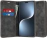 Techsuit Hoesje geschikt voor HONOR Magic7 Pro - Confy Book Wallet Case - Zwart