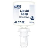 Tork Mini Vloeibare Handzeep voor de gevoelige huid S5, Allergievriendelijk, 8 x 525 ml, 425702