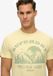 Superdry Lo-fi Outdoor Mono Relaxed T-shirt Heren Laguna Yellow Marl M