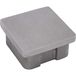 ECONOMY ECONOMY A/4732-50 eindkap hoekig 50 x 50 x 2,0 mm, roestvrij staal geslepen V2A, mat zwart, voor buis 50 x 50 x 2 mm
