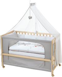 Roba Jumbo Twins Co-sleeper - 126 x 66 cm - Naturel