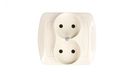 Contact-Simon AG2/12 stopcontact beige kunststof IP20 250V 90mm 37,5mm