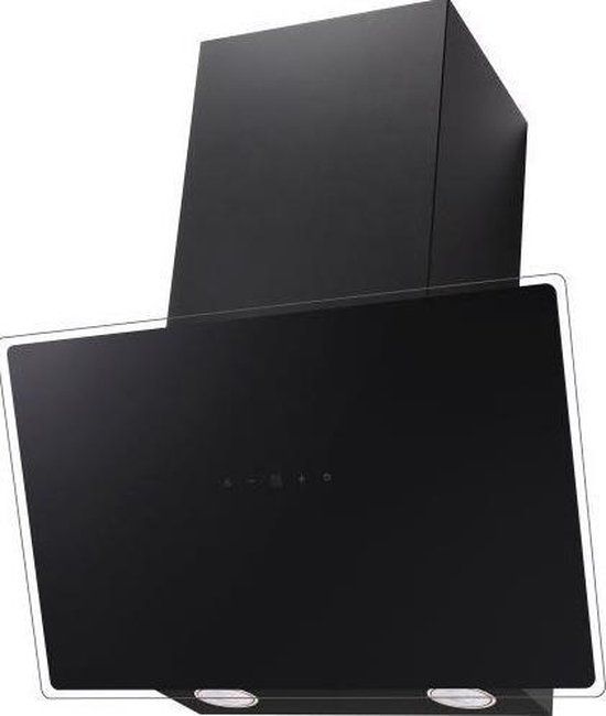 Exquisit KFD627-2 - Wandschouw - 60 cm - Zwart - Touch Bediening