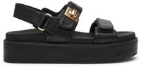 Steve Madden Bigmona Platform Sandalen Zwart Leer EU 39 Vrouw
