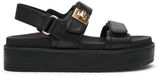 Steve Madden Bigmona Platform Sandalen Zwart Leer EU 39 Vrouw