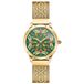 Thomas Sabo WA0369-264-211 Polshorloge Dames Quartz KALEIDOSKOPE Goudkleurig Staal Groene Wijzerplaat 33 mm