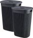 Curver Filo Wasmand met deksel 55L - 2 stuks - Antraciet