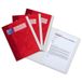 Oxford Snelhechtmappen A4, van karton, met soft-touch oppervlak, rood, 3 stuks