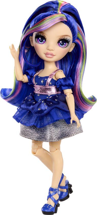Rainbow High Be Dazzling-modepoppen - Genevieve Bleue (blauw) met bedazzle-tool en glinsterende strass-steentjes