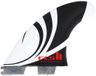 FCS II Sharpeye PC Carbon L Tri Vin Blanc, Noir LG