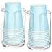 Youngever 2 stuks plastic wegwerp papieren bekerdispenser, herbruikbare plastic dispenser bekerhouder (transparant)