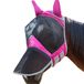 Harrison Howard CareMaster Pro Lichtgevend paardenvliegmasker, grote oogruimte, lange neus met oren, UV-bescherming voor paardenflamingo (M; Cob)