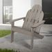 Adirondack Fauteuil de jardin - Bois massif - Gris