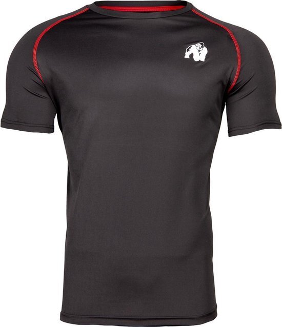 Gorilla Wear Performance t-shirt Black/red - XXXXXL