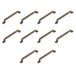 Amig - Pack van 10 Meubelgrepen - 128 Mm - Kleur Leer - Zamak - Mod. 845