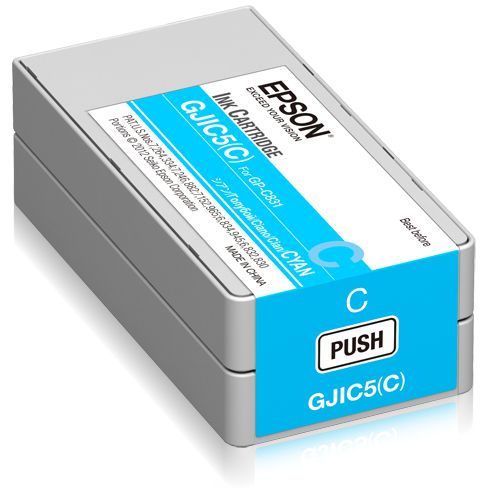 Epson GJIC5(C) inktcartridge C13S020564 - Cyaan - 32 ml - voor ColorWorks C831