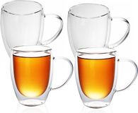 Intirilime set de 4 verres à double paroi thermiques de 300 à 400 ml