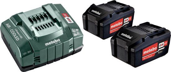 Metabo 18V Li-Ion Accu Starterset (2x 5.2Ah) + Lader - 685051000