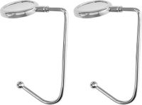 kwmobile 2x tassenhaken voor tafel - Set van draagbare tashangers - Tassenhangers voor tafel of kast - In zilver