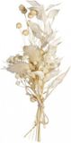 RAYHER Klein bosje droogbloemen in creme tinten linte 18/20 cm