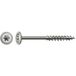 SPAX houtconstructie, discuskop, 8 x 220 mm, 50 stuks, deeldraad, T-STAR plus T40, 4CUT, RVS A2