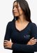 Superdry Athletic Button Down Longsleeve Top Dames Eclipse Navy XXS