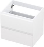INK - Onderkast 2 Laden Greeploos Gelakt - 600x450x520 Mm - Hoogglans Wit
