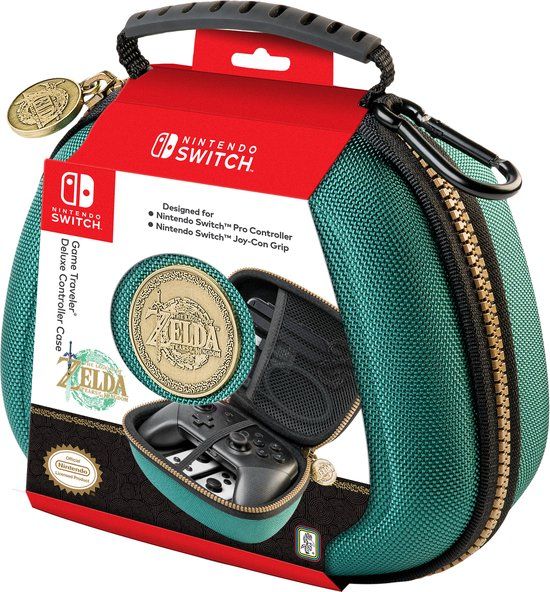 Game Traveler Nintendo Switch Pro Controller Case - Zelda Green