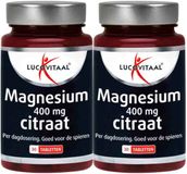 Lucovitaal Magnesium Citraat 400mg - 2 x 30 tabletten