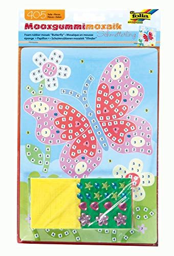 Folia 23803 - Schuimrubber mozaïekafbeelding vlinder, 405 delen