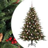 vidaXL Kunstkerstboom met kerstbal 240 cm 300 LED's Warmwit