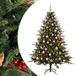 vidaXL Kunstkerstboom met kerstbal 240 cm 300 LED's Warmwit