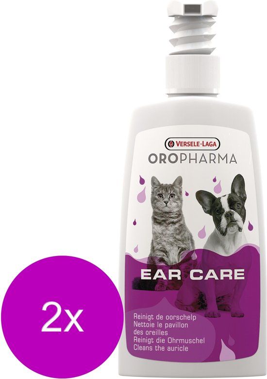 Versele-Laga Oropharma Ear Care Lotion Met Viooltjes - Oorverzorgingmiddel - 2 x 150 ml
