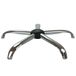 Waytex Bureaustoelpoot, 5 takken, diameter 64 cm, voor wielen of schaatsen, van verchroomd gepolijst staal
