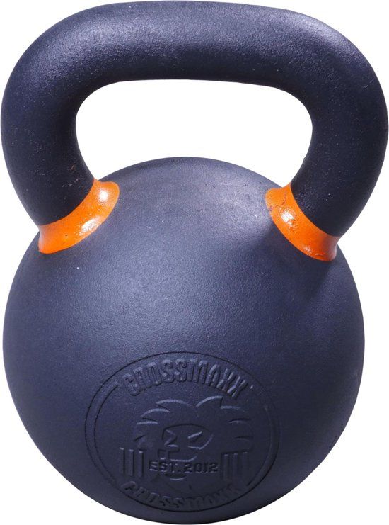 Lifemaxx Crossmaxx Kettlebell - 24 kg - Zwart - Gietijzer