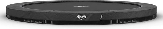 BERG SPORTS Champion InGround 330 Trampoline - Rond - AirFlow Pro Springdoek - TwinSpring - Grijs