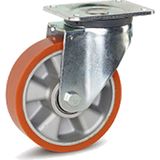 Meso PU zwaarlast zwenkwiel 160mm - 700kg draagvermogen