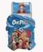 hermet One Piece beddengoedset voor eenpersoonsbed, dekbedovertrek + kussensloop, 100% katoen, officieel product