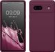 kwmobile telefoonhoesje geschikt voor Google Pixel 7a - Hoesje met siliconen coating - Smartphone case in bordeaux-violet