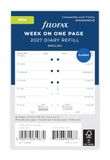 Filofax Mini Week per pagina Engels 2027 dagboek 27-68126