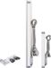 VEVOR Échelle linéaire, boîtier en aluminium, 25 cm et 100 cm, câble de signal de 300 cm, connecteur 9 broches, numérique, argent