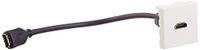 Waytex 37267 Plastron 45 x 45 HDMI F/F met kabel 20 cm