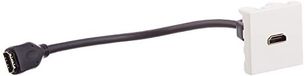 Waytex 37267 Plastron 45 x 45 HDMI F/F met kabel 20 cm