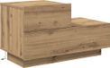 vidaXL Table de chevet Artisan Chêne 70 x 36 x 40,5 cm Bois transformé