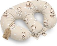 Totsy baby ASE Spolka Akcyjna Borstvoedingskussen Tweeling Voedingskussen Baby - 90x50 cm - Ergonomisch Positioneringskussen Materniteit Multifunctioneel Ondersteuning Zacht Afneembare Hoes Oeko-Tex Giraffen