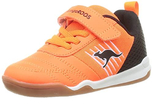 KangaROOS Super Court EV - Kids Sneaker - Neon Orange/Jet Black - EU 25